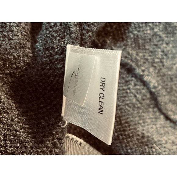 Simply Vera Vera Wang dark gray size XS cardigan sweater Plush Faux Fur - Picture 8 of 10